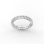 18K Gold Asscher Cut Diamond Eternity Ring