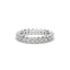 18K Gold Asscher Cut Diamond Eternity Ring