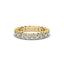 18K Gold Asscher Cut Diamond Eternity Ring