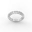 18K Gold Asscher Cut Diamond Eternity Ring
