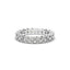 18K Gold Asscher Cut Diamond Eternity Ring