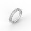 18K Gold Asscher Cut Diamond Eternity Ring