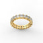 18K Gold Asscher Cut Diamond Eternity Ring