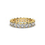 18K Gold Asscher Cut Diamond Eternity Ring