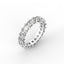 18K Gold Asscher Cut Diamond Eternity Ring
