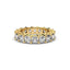 18K Gold Asscher Cut Diamond Eternity Ring
