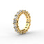 18K Gold Asscher Cut Diamond Eternity Ring