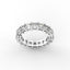 18K Gold Asscher Cut Diamond Eternity Ring
