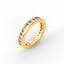 18K Gold Channel Set Princess-Cut Diamond Eternity Ring