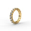 18K Gold Cushion Cut Diamond Eternity