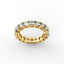 18K Gold Cushion Cut Diamond Eternity