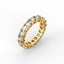 18K Gold Cushion Cut Diamond Eternity