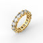 18K Gold Cushion Cut Diamond Eternity