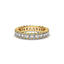 18K Gold Emerald Cut Diamond Eternity Ring