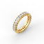 18K Gold Emerald Cut Diamond Eternity Ring
