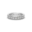 18K Gold Emerald Cut Diamond Eternity Ring