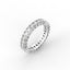 18K Gold Emerald Cut Diamond Eternity Ring