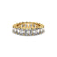 18K Gold Emerald Cut Diamond Eternity Ring