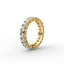 18K Gold Emerald Cut Diamond Eternity Ring