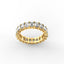 18K Gold Emerald Cut Diamond Eternity Ring