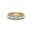18K Gold Emerald Cut Diamond Eternity Ring