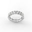 18K Gold Emerald Cut Diamond Eternity Ring
