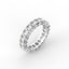 18K Gold Emerald Cut Diamond Eternity Ring