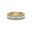 18K Gold Emerald Cut Diamond Eternity Ring