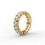 18K Gold Emerald Cut Diamond Eternity Ring