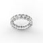 18K Gold Emerald Cut Diamond Eternity Ring