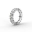 18K Gold Emerald Cut Diamond Eternity Ring
