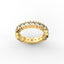 18K Gold Fishtail Diamond Eternity Ring