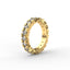 18K Gold Fishtail Diamond Eternity Ring
