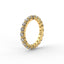 18K Gold Floating Diamond Eternity Ring