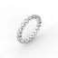 18K Gold Floating Diamond Eternity Ring