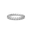 18K Gold Floating Diamond Eternity Ring