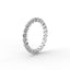 18K Gold Floating Diamond Eternity Ring