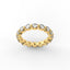 18K Gold Floating Diamond Eternity Ring