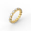 18K Gold Floating Diamond Eternity Ring