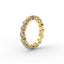 18K Gold Floating Diamond Eternity Ring