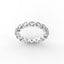 18K Gold Floating Diamond Eternity Ring