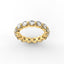 18K Gold Floating Diamond Eternity Ring