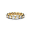 18K Gold Floating Diamond Eternity Ring