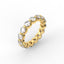 18K Gold Floating Diamond Eternity Ring