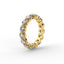 18K Gold Floating Diamond Eternity Ring