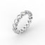 18K Gold Floating Diamond Eternity Ring