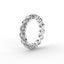 18K Gold Floating Diamond Eternity Ring