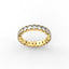 18K Gold Oval Cut Diamond Eternity Ring