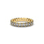 18K Gold Oval Cut Diamond Eternity Ring