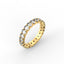 18K Gold Oval Cut Diamond Eternity Ring